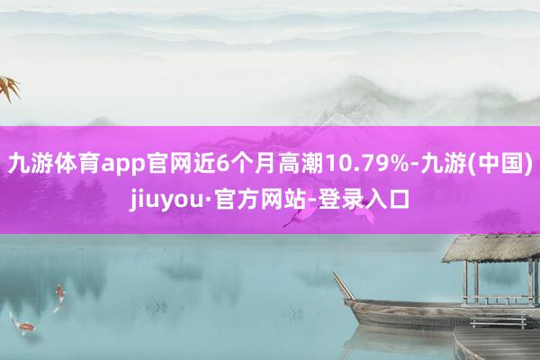 九游体育app官网近6个月高潮10.79%-九游(中国)jiuyou·官方网站-登录入口